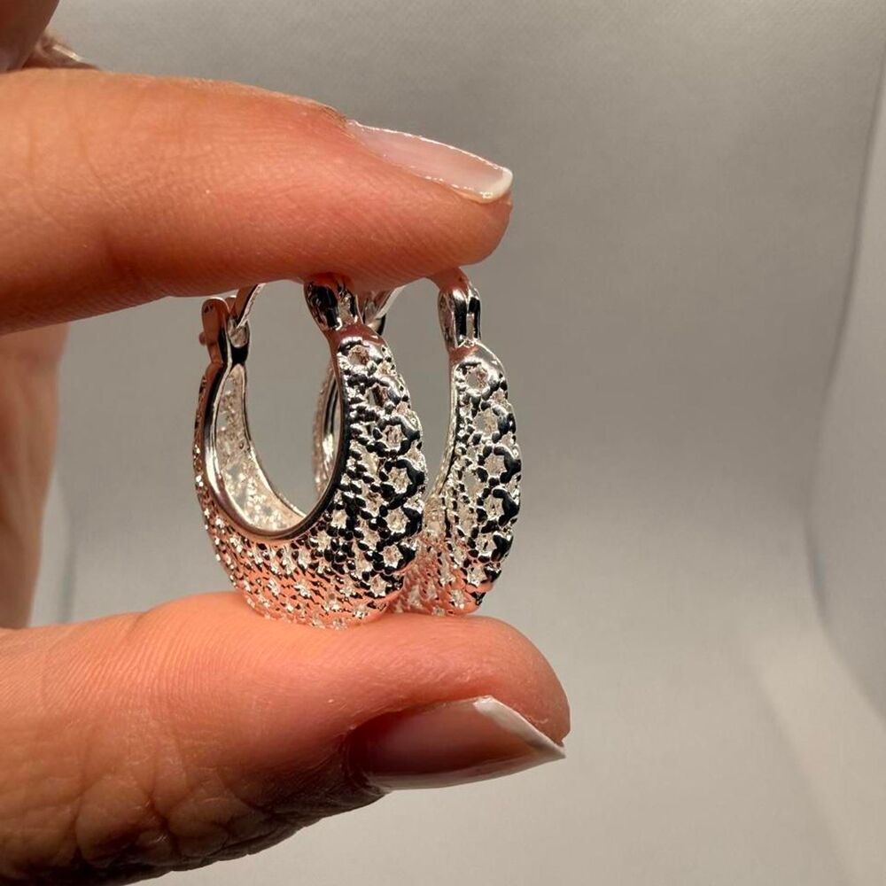 925 Sterling Silver hoop earrings